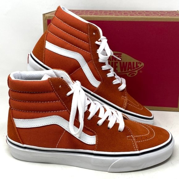 VANS Sk8-Hi Color Theory Shoes SB For Women Canvas Suede Burnt Ochre VN0005U9GWP - Picture 1 of 9